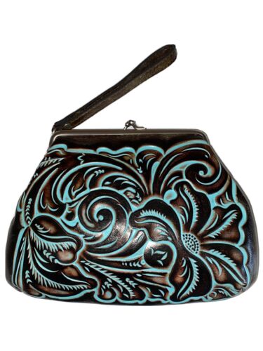 Patricia Nash Tooled Hand-Bag Wristlet Savena 100% Authentic MSRP$69.00