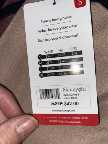 Skinnygirl Shaping Seamless Briefs Size SMALL 3  pair Style SG7062 New