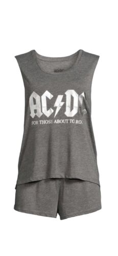 AC/DC Women's  Tank Top, Shorts and Socks, 3-Piece Sleep Set 3XL
