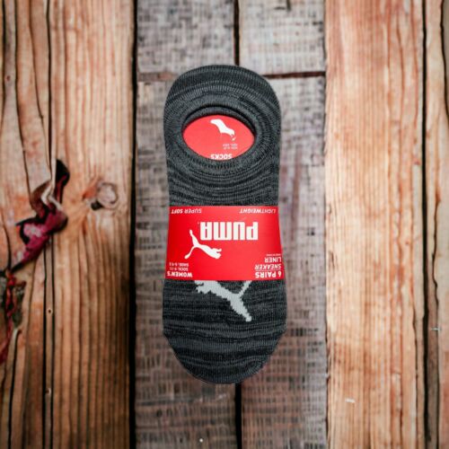 PUMA Women's No Show Sneaker Socks 6-Pairs Size 5-9.5 Lightweight Super Soft
