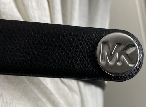 MICHAEL KORS BELT BLACK WITH LARGE SILVER TONE STUDS MK LOGO STUD MK STYLE!!