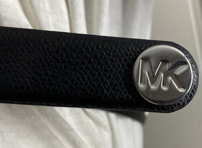 MICHAEL KORS BELT BLACK WITH LARGE SILVER TONE STUDS MK LOGO STUD MK STYLE!!