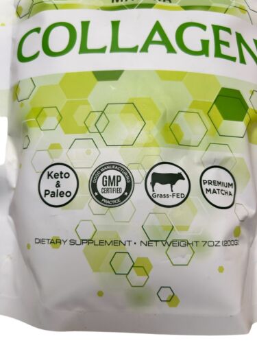 Blue Mountain Nutrition MATCHA COLLAGEN, 7 oz Keto+Paleo Premium Matcha