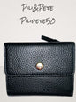 LODIS Bifold Wallet & Coin Purse Black Pebble  Leather -ABSOLUTELY BEAUTIFUL!!!