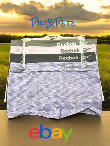 Reebok Women’s Seamless Botshorts~Stretch Panties 4-Pack~Large~Multicolor~COMFY