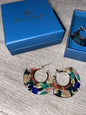 DARBIE ANGELL Earrings  Hoops Colorful by Fashion Designer NIB ~ UNIQUE