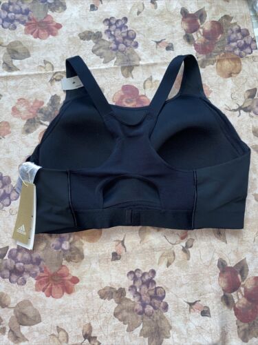 Adidas Black Solid Racerback Ultimate Alpha Sport Bra Women’s XLARGE RETAIL $50