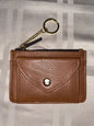 LODIS Coin Purse  Wallet Brown Cognac Genuine Leather - ABSOLUTELY BEAUTIFUL!!!