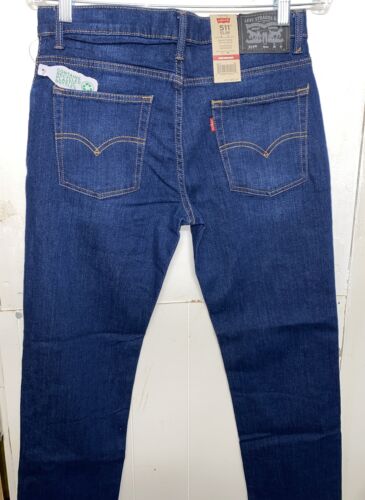 Levi's 511 Slim Fit Performance Jeans, Big Boy's Size 18 Reg, Adjustable Waist