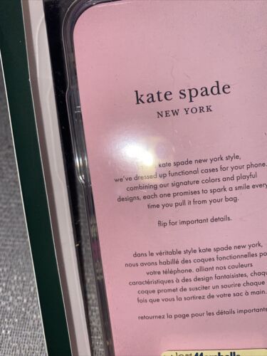 Kate Spade iPhone Case 13 ProMax & 12 ProMax Floral Metallic Rhinestones NIB