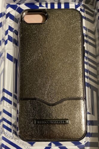 Rebecca Minkoff Slider Case for iPhone 6,7,8 - Cracked Leather Glitter