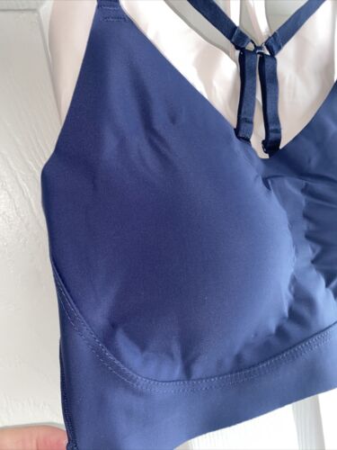 NÁUTICA 2PACK~ NT5454 BRAS CROSSBACK~SIZE L ~LASER CUT~BLUE/PINK~ GREAT FIT!