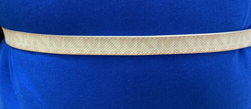 Michael Kors Fanny Pack Zipper Close Pink  on white Gold Hardware Large Nice!!!