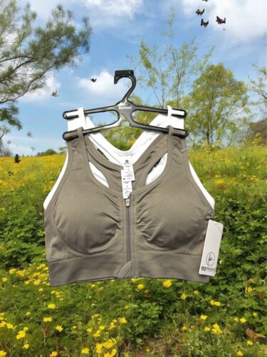 90 Degree By Reflex High Performance~Full Support Sport  Bra Set-Two L~MSRP$58