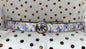 MICHAEL KORS BELT REVERSIBLE WHITE BLUE FLORAL/WHITE MK LOGO GOLD BUCKLE SUPER!!