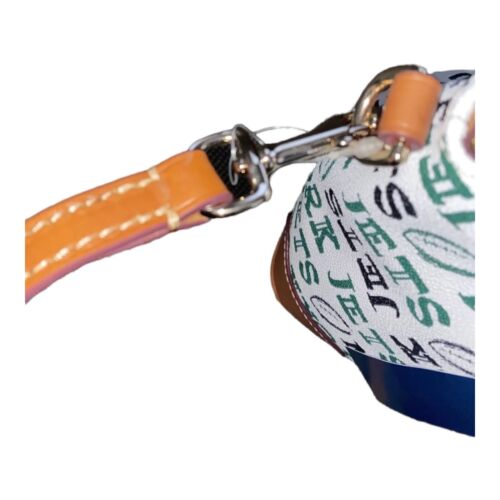 Dooney & Bourke NFL New York Jets Charli Satchel Crossbody White Multi $258 NWT