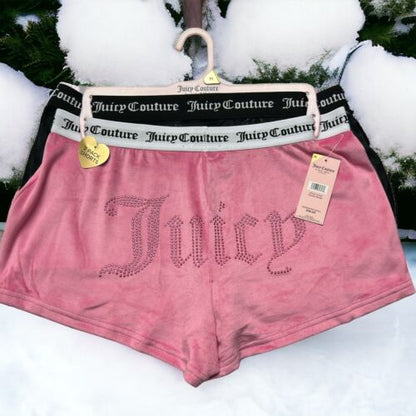 Juicy Couture ~ Women's Sleepwear Shorts Style JC7151  -2-Pair  ~ Medium ~CUTE!!
