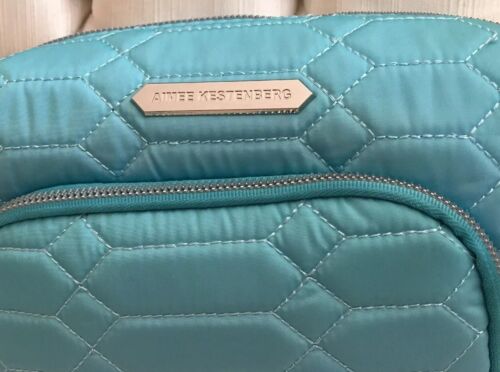 AIMEE KESTENBERG LARGE ISABELA BLUE OMBRE DIAMOND QUILTED T00145 COSMETIC BAG