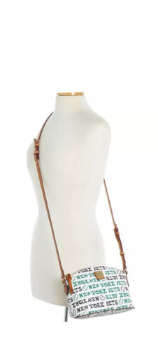 Dooney & Bourke NFL New York Jets Suki Crossbody White Multi $168 NWT