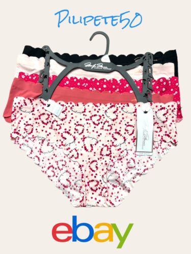 Marilyn Monroe 5pc MM9411  No Show Bikini Panties~XL~Multicolor $42-PERFECT