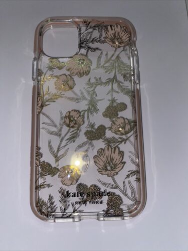 KATE SPADE PHONE CASE iPhone11 PRO FLOWERS WITH RHINESTONES BEAUTIFUL