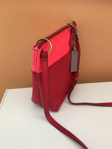 Fossil Keely Crossbody Handbag Red Multi LZB6933R995 $168 NWT