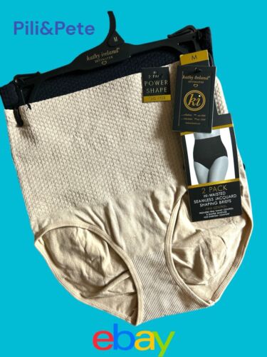 KATHY IRELAND~JACQUARD SHAPING BRIEFS~HIGH WAISTED TUMMY CONTROL~ALL SIZES!