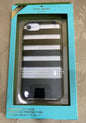 Kate Spade Protective Case for iPhone 6/6S/7/8 Clear With Black/White Stripes