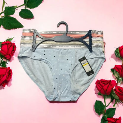 Tommy Hilfiger 3pcs~Soft Cotton Logo Bikini Panties Sz. M~Multicolor~GREAT FIT