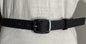 MICHAEL KORS BELT BLACK MINI MK PRINTED LOGO SILVER BUCKLE "SKINNY" "SO NICE"