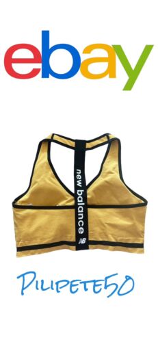 New Balance Medium Impact Sports Bra Style 112016 Saffron/Black Size XXL