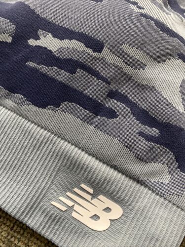 New Balance Medium Impact Sports Bra Style 116718 Blue Camouflage Size XXL NEW