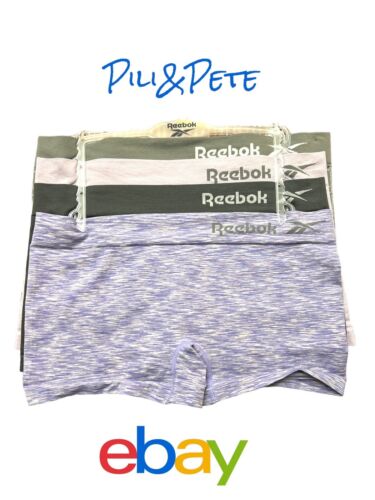 Reebok Women’s Seamless Botshorts~Stretch Panties 4-Pack~Large~Multicolor~COMFY