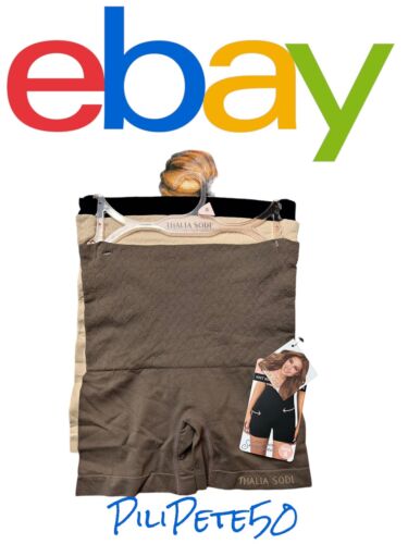 Thalia Sodi Knit Waist Shaping Shorts~Firm Control Shapewear~SMALL~3 Pk~Style ❤