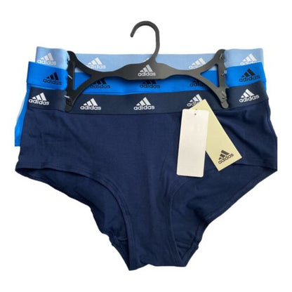Adidas Women's 3-PK Cotton Boyshort Underwear  4A1H32 (Size L) NWT MSRP $36