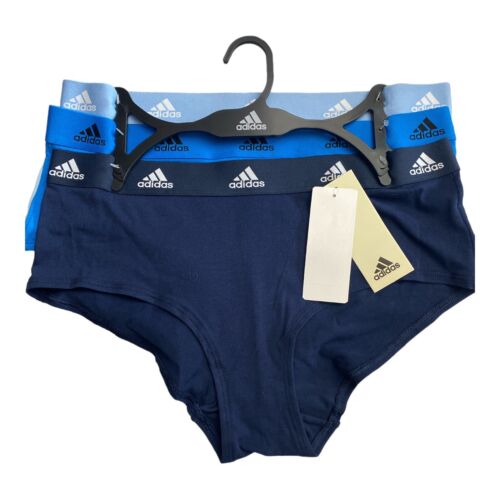 Adidas Women's 3-PK Cotton Boyshort Underwear  4A1H32 (Size L) NWT MSRP $36