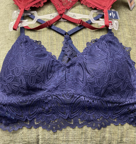 NÁUTICA 2PACK INTIMATES LACE COMFORT BRAS SIZE XLARGE RETAIL $48 BEAUTIFUL NEW