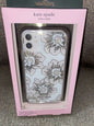 KATE SPADE PHONE CASE iPhone 11 PRO HOLLYHOCK FLOWERS WITH RHINESTONE ELEGANT