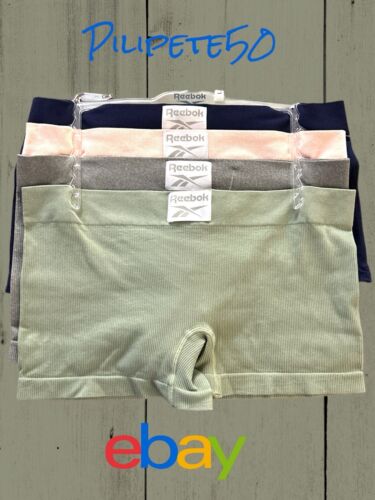 Reebok Women’s Seamless Botshorts~Stretch Panties 4-Pack~Large~Multicolor~COMFY