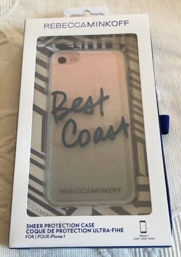 REBECCA MINKOFF iPHONE 7 CASE SHEER PROTECTION CASE "BEST COAST" FREE SHIPPING