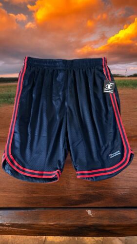 Champion Basketball Shorts Mens~Size Small Blue Mesh~Red Stripes~ Gym NEW