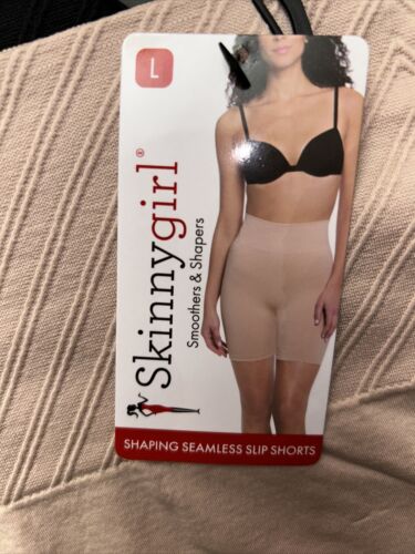 Skinnygirl Shaping Seamless Slip Shorts Size L~2 pair SG7032~TAMES YOUR TUMMY!