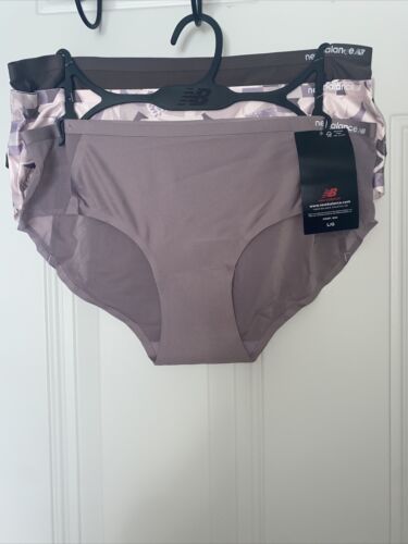 New Balance Super Soft Hipster No-Show Underwear-3 Pack Shades Of Blush LARGE