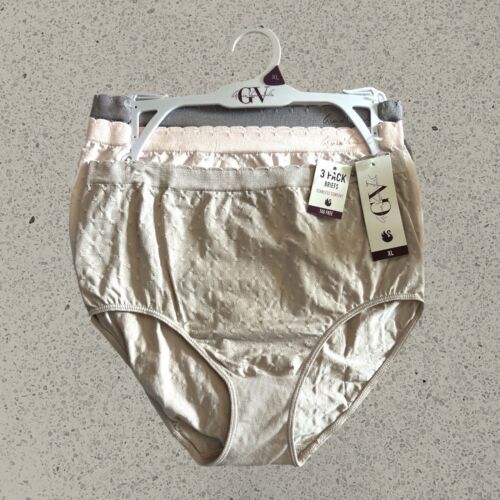 GLORIA VANDERBILT - 3 PCK SIZE XL~SOFT HIGH RISE WAIST PANTIES~ GREAT FIT!!