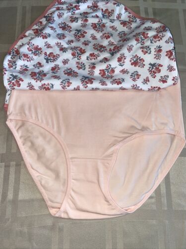 LAURA ASHLEY Intimates Cotton-Spandex Brief Panties~Size M~5 pair Style LS9221