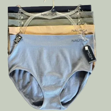 NAUTICA NT9948 - 5 Pack High-Waist Fit Briefs Plus Size ~GREAT FIT!
