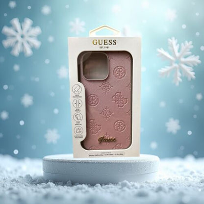 GUESS iPhone 14 ProMax| 13 ProMax|12 ProMax iPhone Case Saffiano~Slim Profile