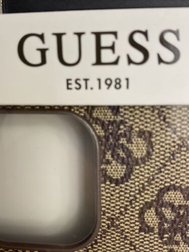 Guess Slim Profile PU Leather Protective Case For iPhone 12 Pro Max Brown