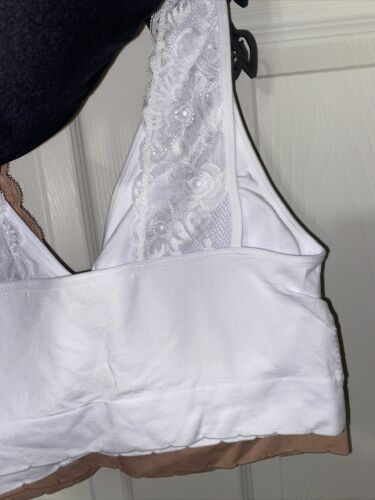 Delta Burke 3-Pack Seamless Bras Size 2X Soft Comfort Lounge Removable Pads