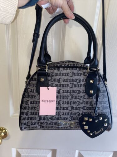 Juicy Couture Gothic Printed Start Us All Out All The Love Satchel Handbag $79
